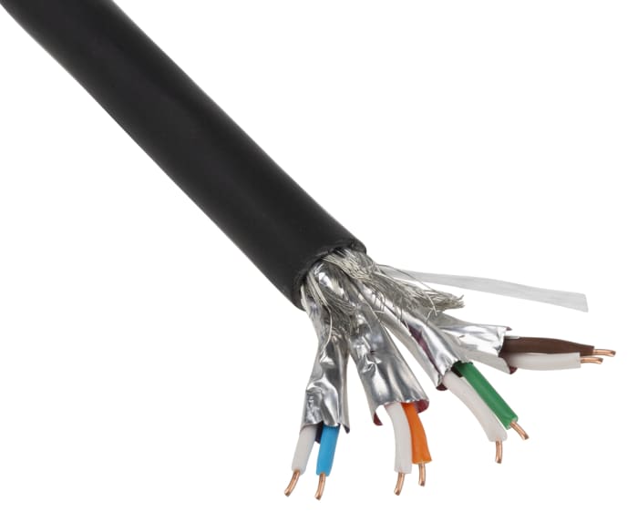 74004E.00305 Belden, Belden Cat7 Ethernet Cable, S/FTP PVC Sheath, 305m, 724-8846