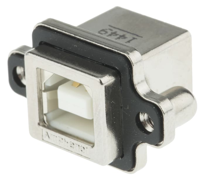 Connecteur USB B Femelle Amphenol Communications Solutions ports, Traversant, Angle droit, série MUSB