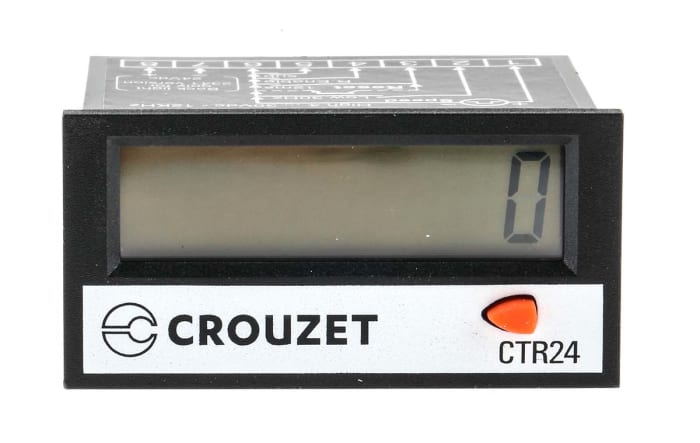 Crouzet CTR24 Counter, 8 Digit LCD, 30 V dc, 260 V ac
