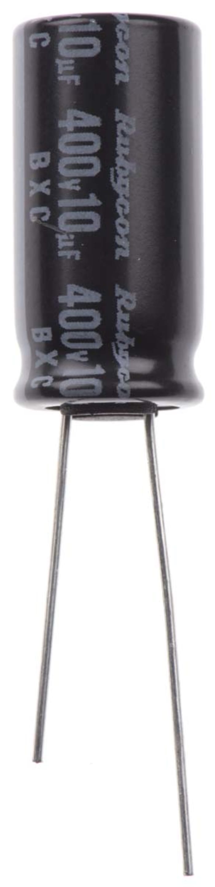 Rubycon 10μF Electrolytic Capacitor 400V dc, Through Hole - 400BXC10MEFC10X20