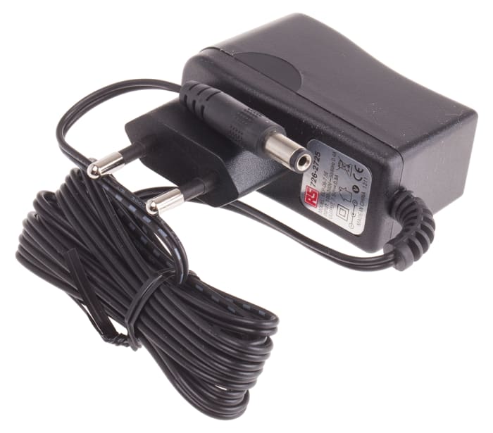 Adaptér AC/DC, výstup: 7.5V dc, počet výstupů: 1 AC/DC adaptér 800mA 6W, 2kolíková Euro