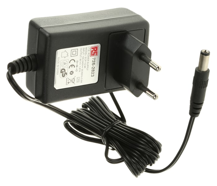 RS PRO 15W AC/DC Adapter 15V dc Output, 1.66A Output
