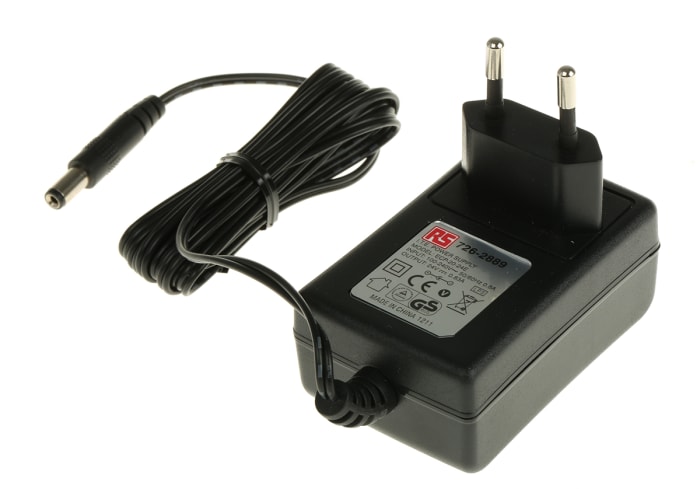 RS PRO 20W AC/DC Adapter 24V dc Output, 830mA Output