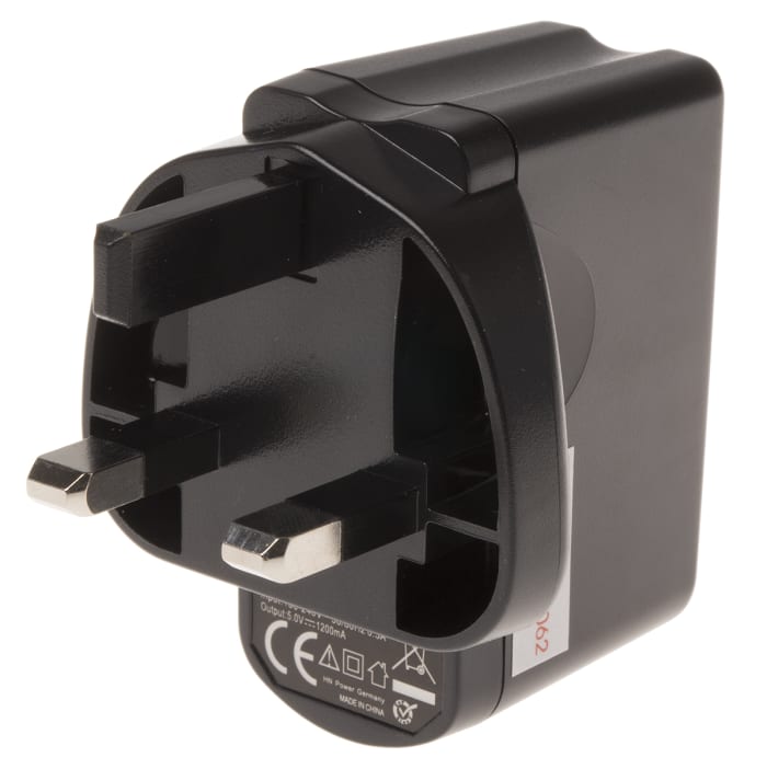 RS PRO 6W Plug In Power Supply 5V dc Output, 1.2A Output