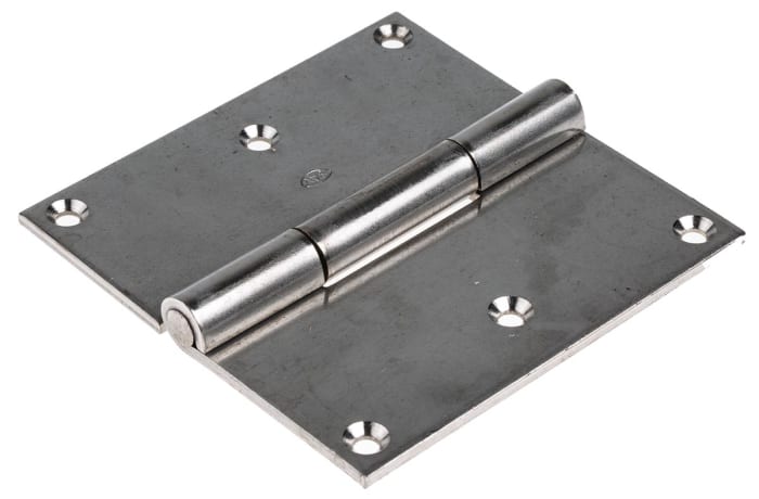Bisagra de piano de giro libre RS PRO de Acero inoxidable, dimensiones 100mm x 100mm x 2mm