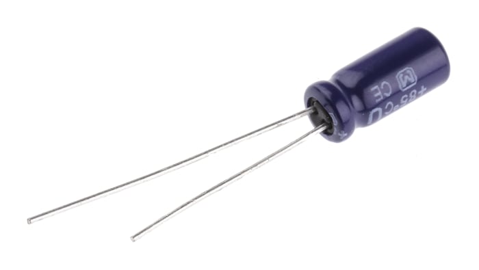 Panasonic 2.2μF Aluminium Electrolytic Capacitor 50V dc, Radial, Through Hole - ECEA1HN2R2U