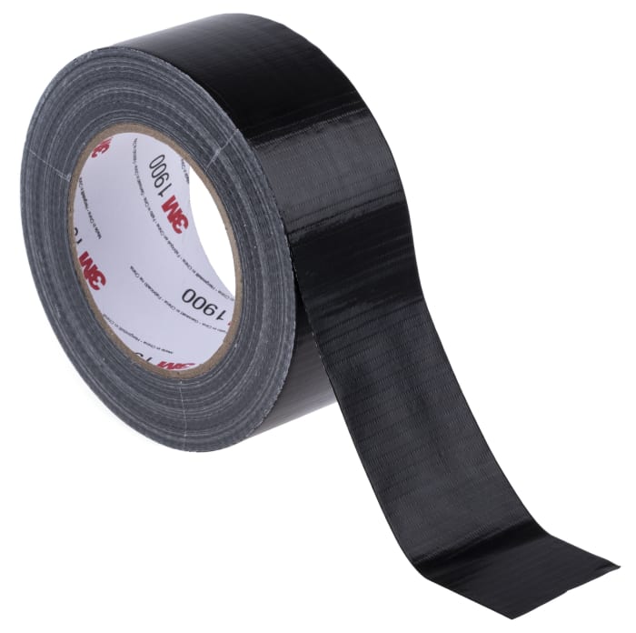 3M 1900 Siyah PE Kaplamalı Tamir Bandı (Duct Tape), 50m x 50mm x 0,17mm