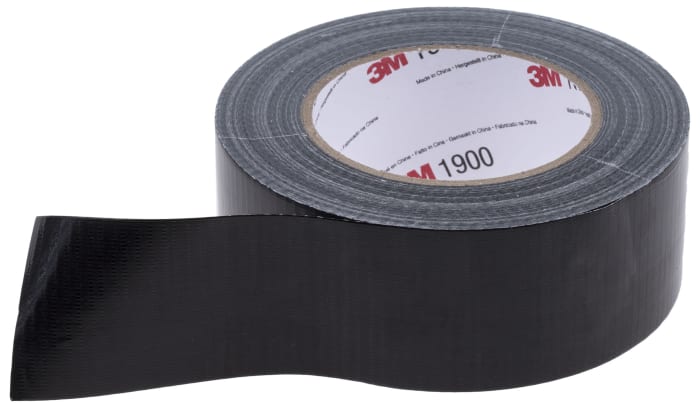1900 3M, 3M VALUE DUCT 1900 Scotch 1900 Duct Tape, 50m x 50mm, Black, 727-1300