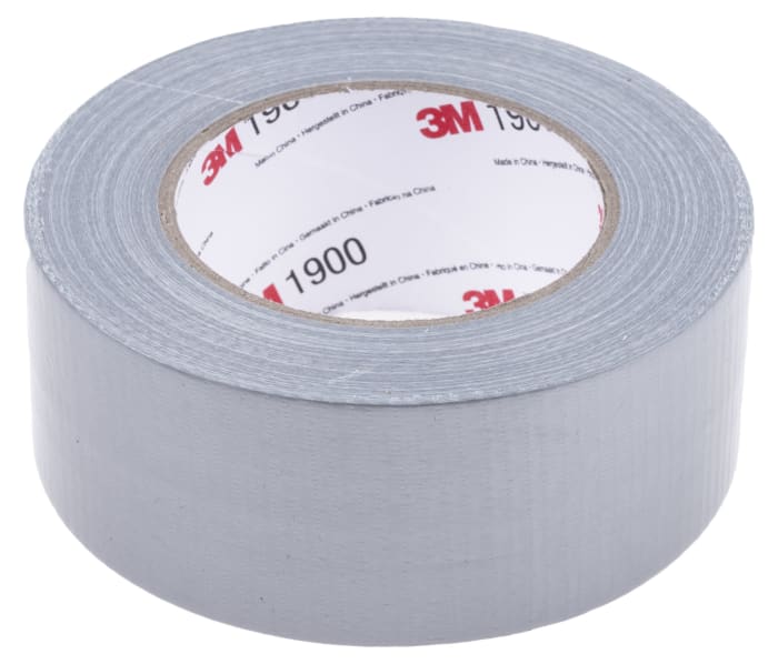 3M VALUE DUCT 1900 Scotch 1900 Duct Tape, 50m x 50mm, Black