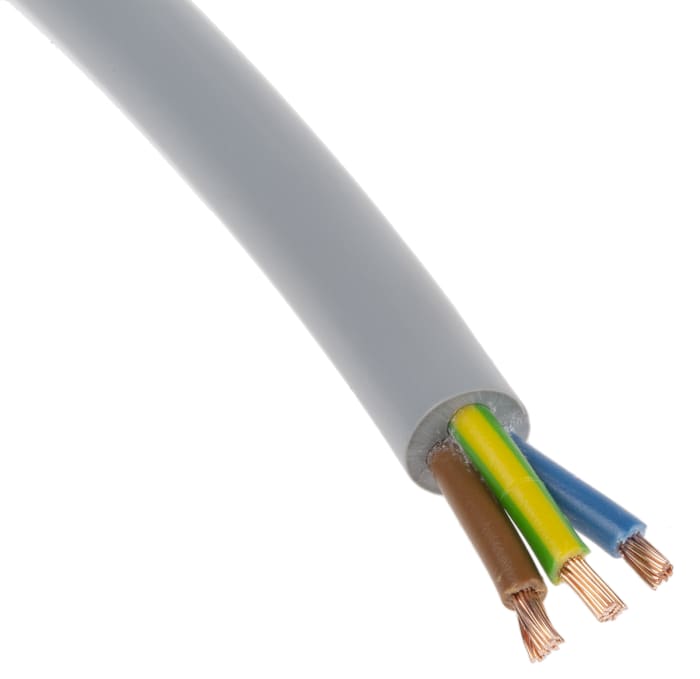 Câble de commande Lapp ÖLFLEX CLASSIC 100, 3 x 0,75 mm², 18 AWG, gaine en PVC, Gris, 50m