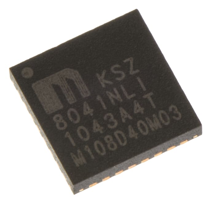 Transceptor de capa física KSZ8041NLI TR, IEEE 802.3u, 1 canales, 3,3 V, MLF, 32 pines