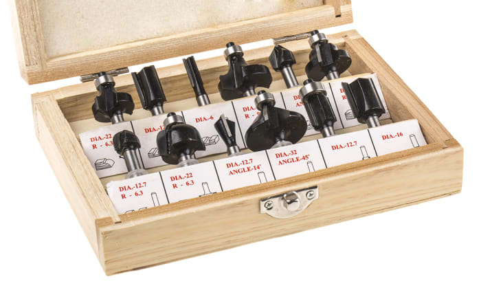 RS PRO 12 piece Router Bit Set