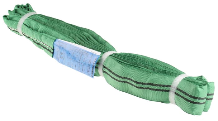 RS PRO 2.5m Green Lifting Sling Round, 2t