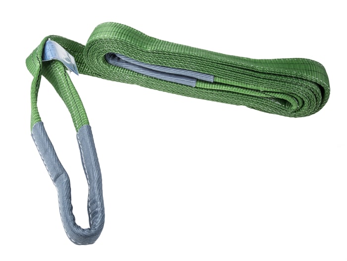RS PRO | RS PRO 5 m Green Lifting Sling Webbing, 2 t | 729-3076 | RS