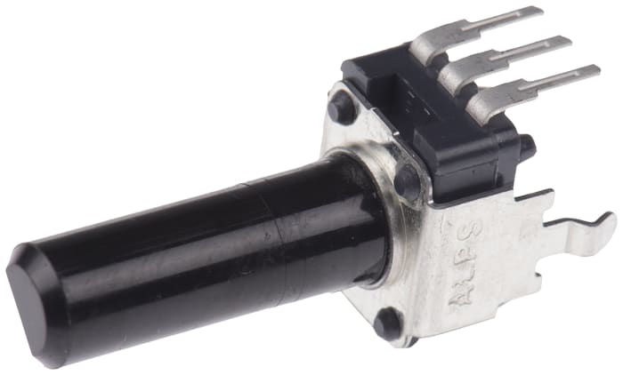 Alps Alpine RK09K 10kΩ Rotary Potentiometer 1-Gang, Panel Mount (Through Hole), RK09K1130AH1