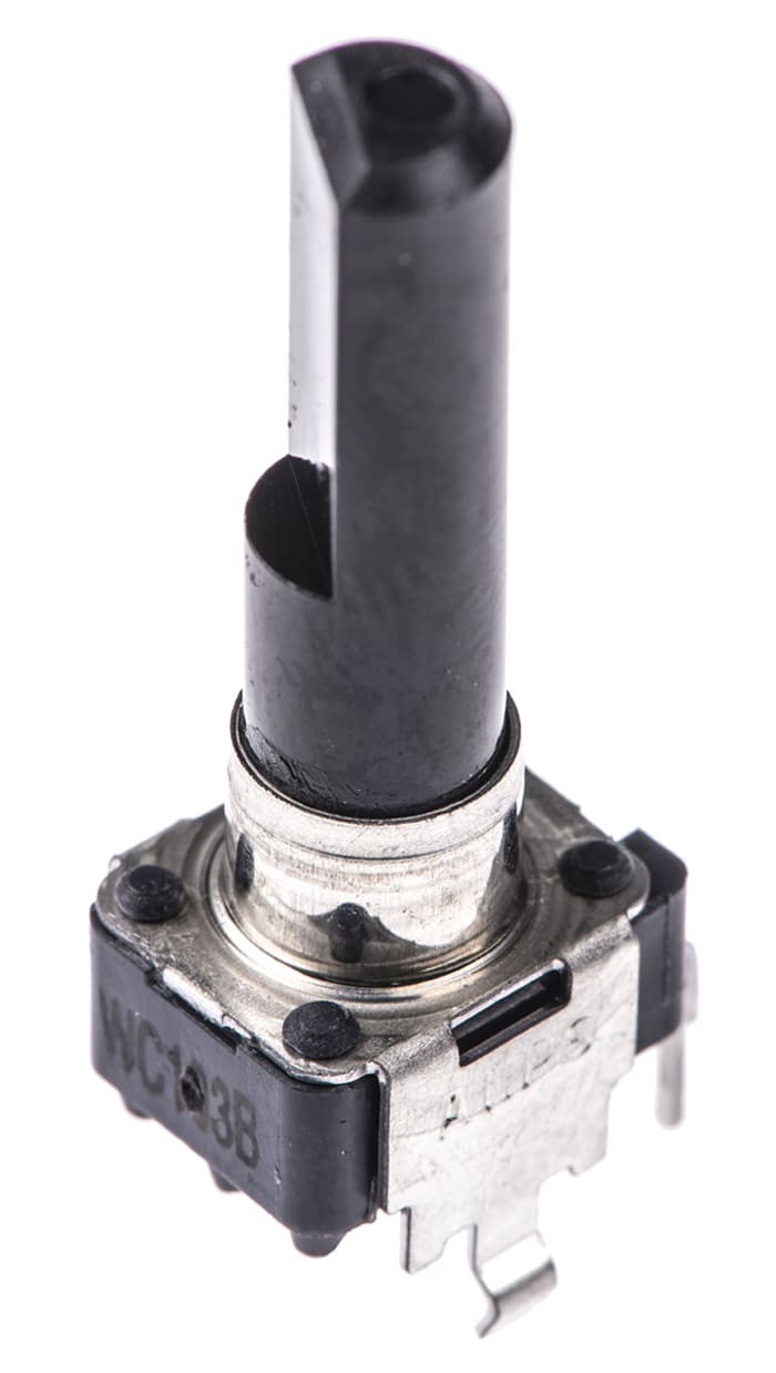 Alps Alpine RK09D 10kΩ Rotary Potentiometer 1-Gang Through Hole, RK09D1130A1N