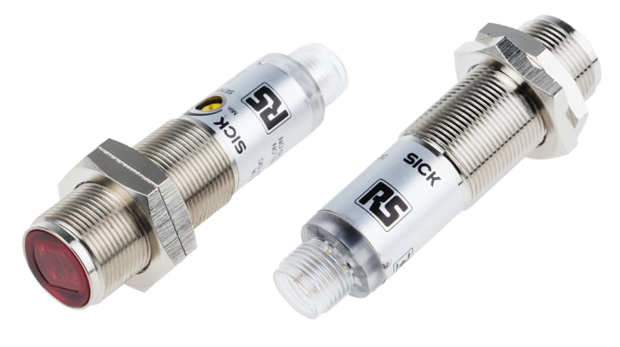 RS PRO Through Beam Photoelectric Sensor, Barrel Sensor, 28 m Detection Range