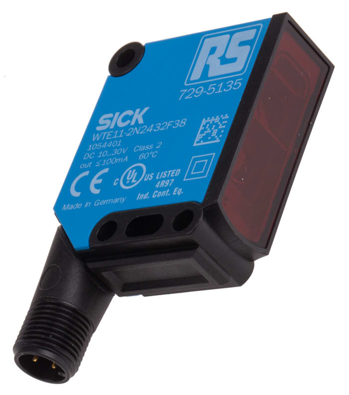 RS PRO Diffuse Photoelectric Sensor, Block Sensor, 40 mm → 1 m Detection Range