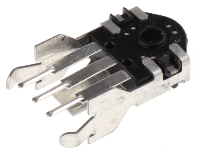 Alps 12 Pulse Incremental Mechanical Rotary Encoder with a 3.6 mm Hollow Shaft (Not Indexed), Through Hole