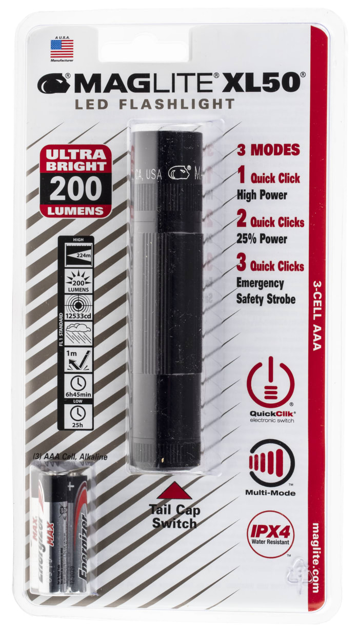 Linterna LED MAG-LITE Maglite XL50, 104 lm, 1 m de alcance