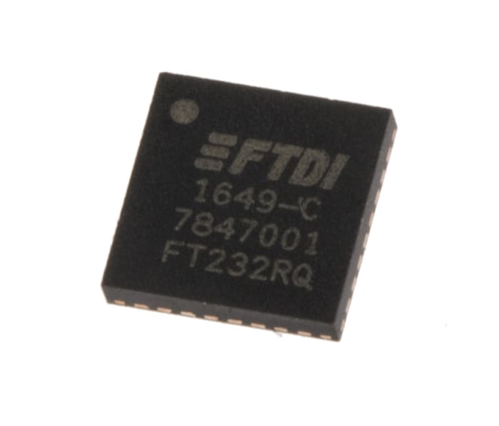 FTDI Chip FT232RQ-REEL USB - Seri UART RS232, RS422, RS485 UART 3MBd, 5 V, 32-Pinli, QFN