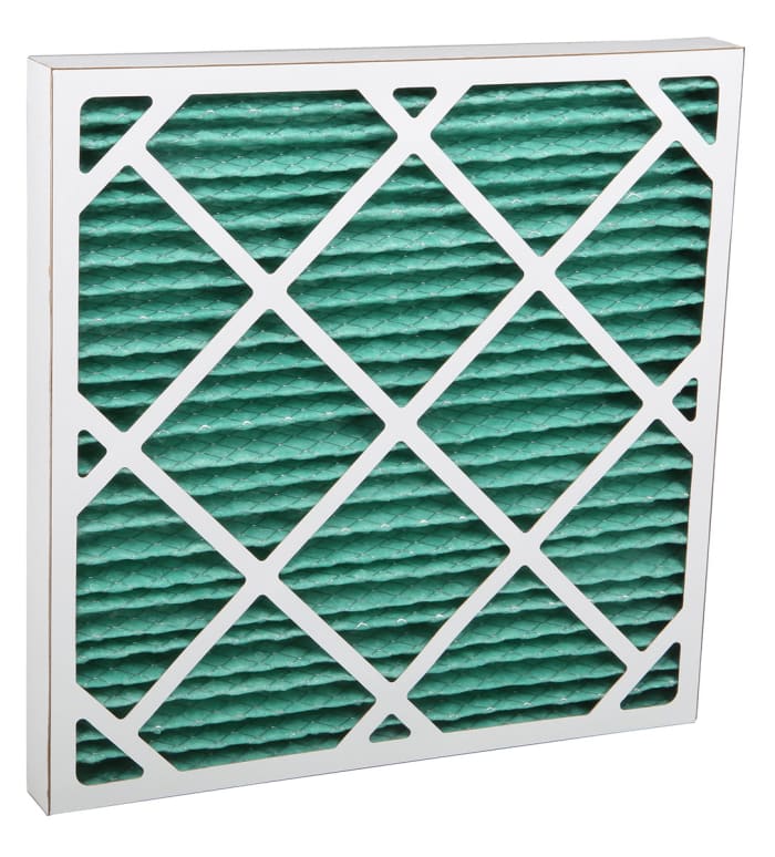 RS PRO Cotton, PET Pleated Panel Filter, G4 Grade, 8 MERV Rating, 495 x 495 x 45mm