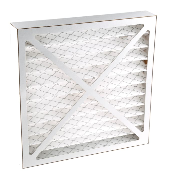 RS PRO Intrepid Pleated Panel Filter, G4 Grade, 8 MERV Rating, 292 x 292 x 45mm