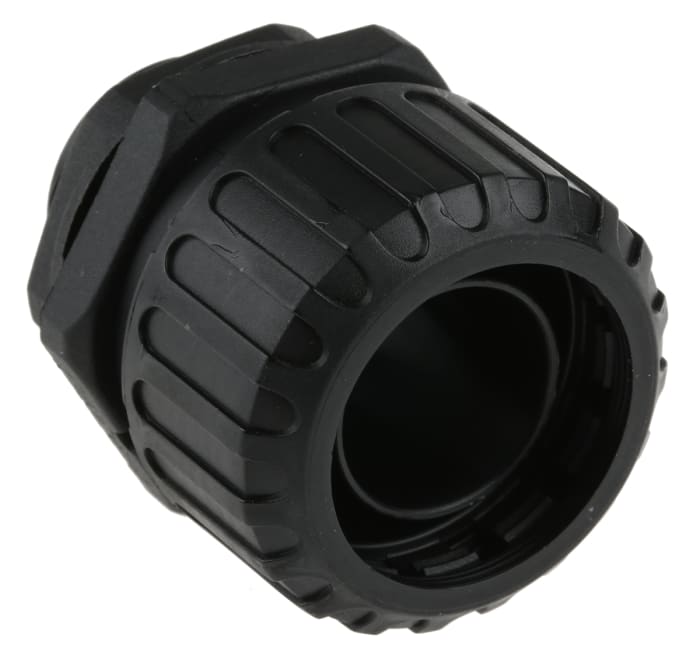 Adaptaflex Straight, Conduit Fitting, 25mm Nominal Size, M25, Nylon 66, Black IP65 rating