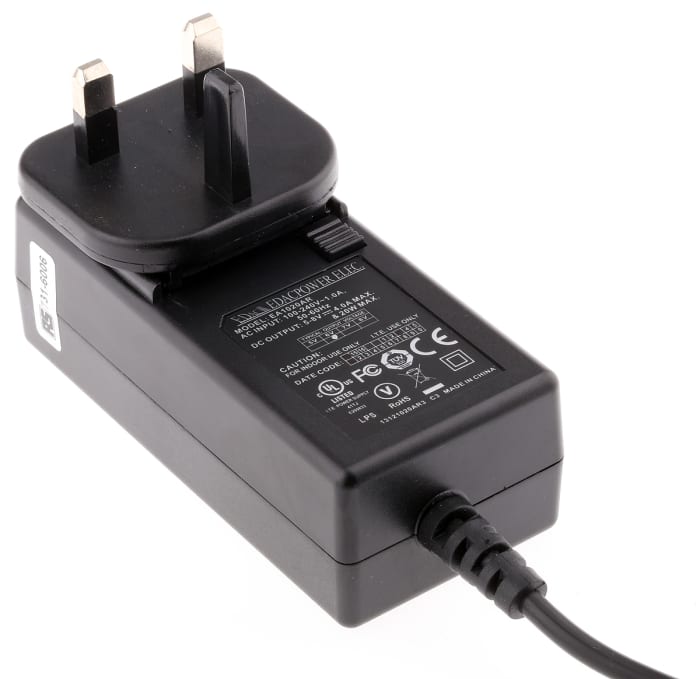 RS PRO 20W AC/DC Adapter 6V dc Output, 3.3A Output