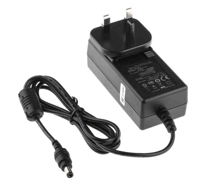 RS PRO 30W AC/DC Adapter 12V dc Output, 2.5A Output