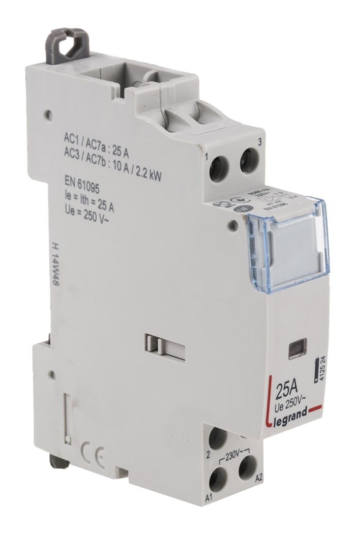 4 125 24 Legrand | Legrand CX3 Kontaktör, Çift Kutuplu, 25 A