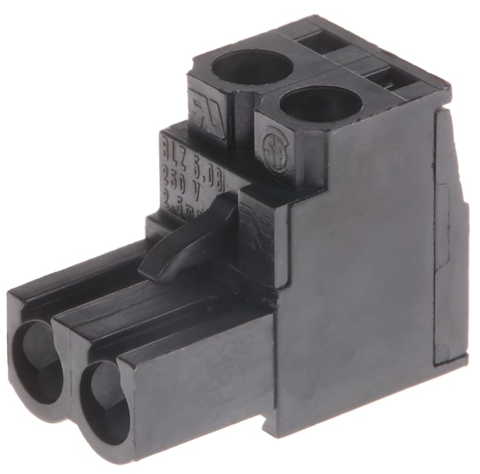 Weidmuller, 5.08mm Pitch, BL 5.08, 2 Way, Pluggable Terminal Block, Cable Mount, Screw Termination, 1526410000