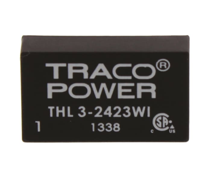 TRACOPOWER THL 3WI Isolated DC-DC Converter, ±15V dc/ ±100mA Output, 9 → 36 V dc Input, 3W, Through Hole, +85°C
