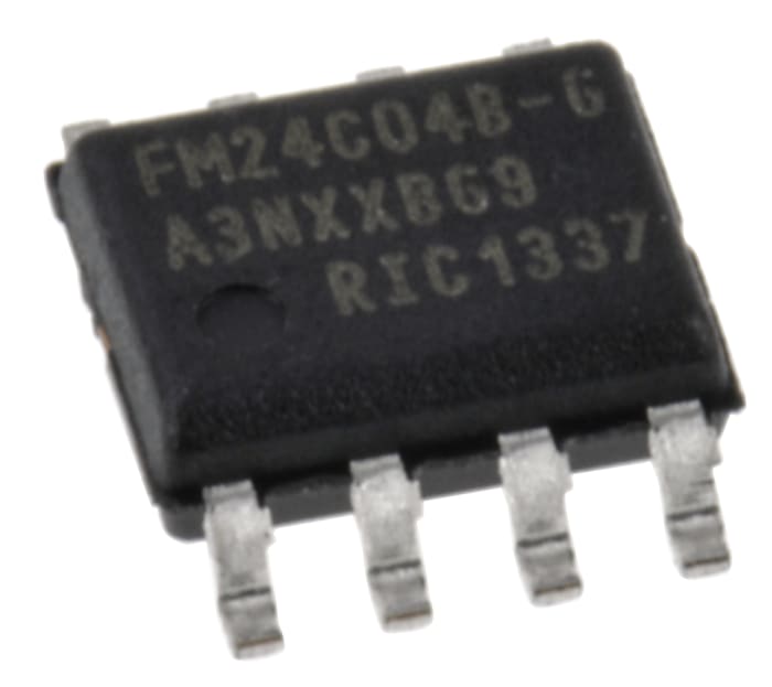Infineon 4kbit Serial-2 Wire FRAM Memory 8-Pin SOIC, FM24C04B-G