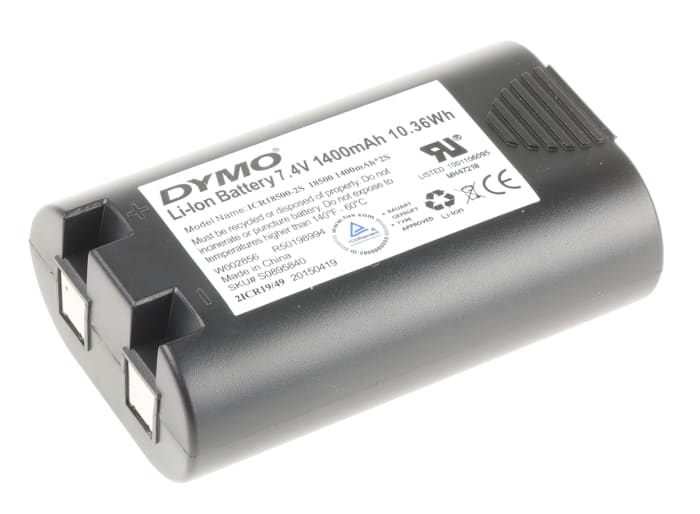 Dymo Label Printer Rechargeable Battery for use with Rhino 4200, Rhino 5200 Printers