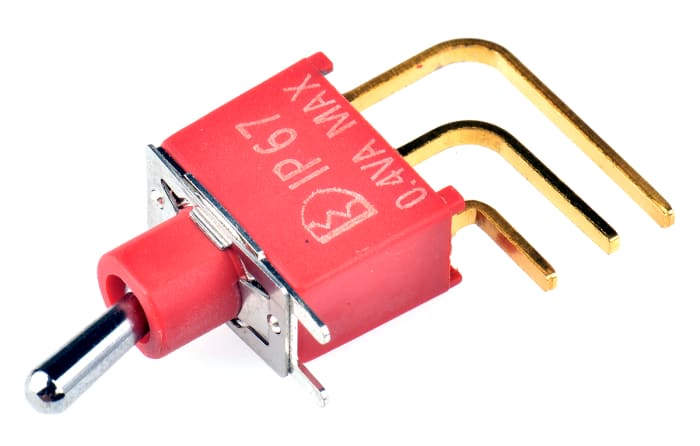 RS PRO Toggle Switch, PCB Mount, On-(On), SPDT, Through Hole Terminal