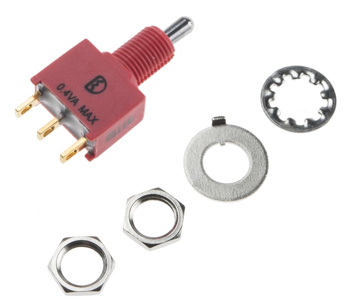 RS PRO Toggle Switch, PCB Mount, On-Off-On, SPDT, Solder Terminal