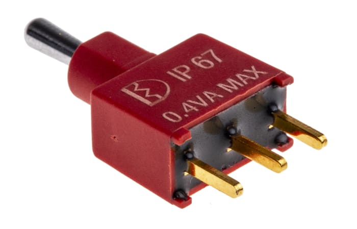 RS PRO Toggle Switch, PCB Mount, On-Off-On, SPDT, Through Hole Terminal