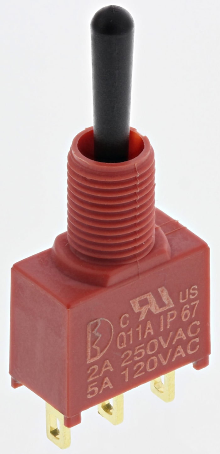 RS PRO Toggle Switch, PCB Mount, On-Off-On, SPDT, Solder Terminal