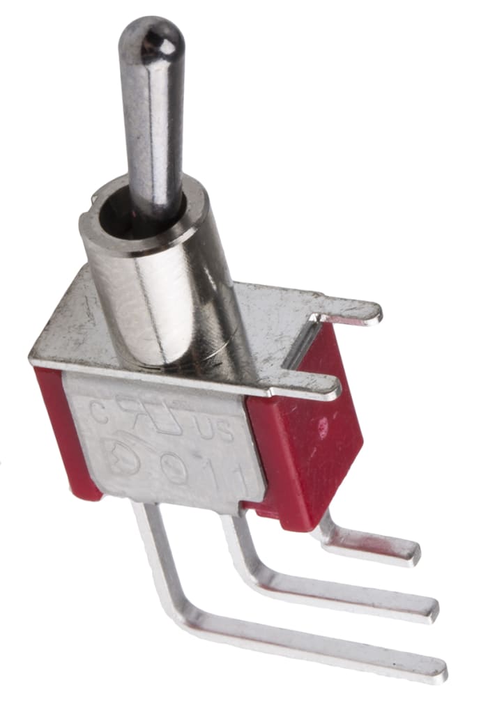 RS PRO Toggle Switch, PCB Mount, On-On, SPDT, Through Hole Terminal