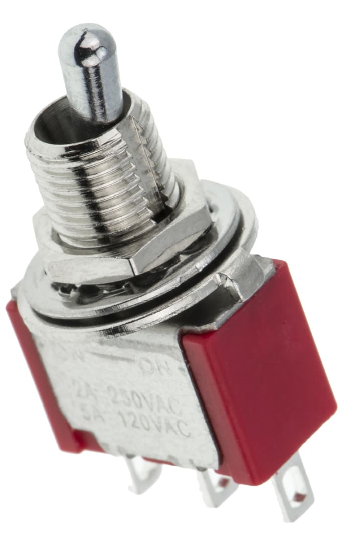 RS PRO Toggle Switch, Panel Mount, On-(On), SPDT, Solder Terminal