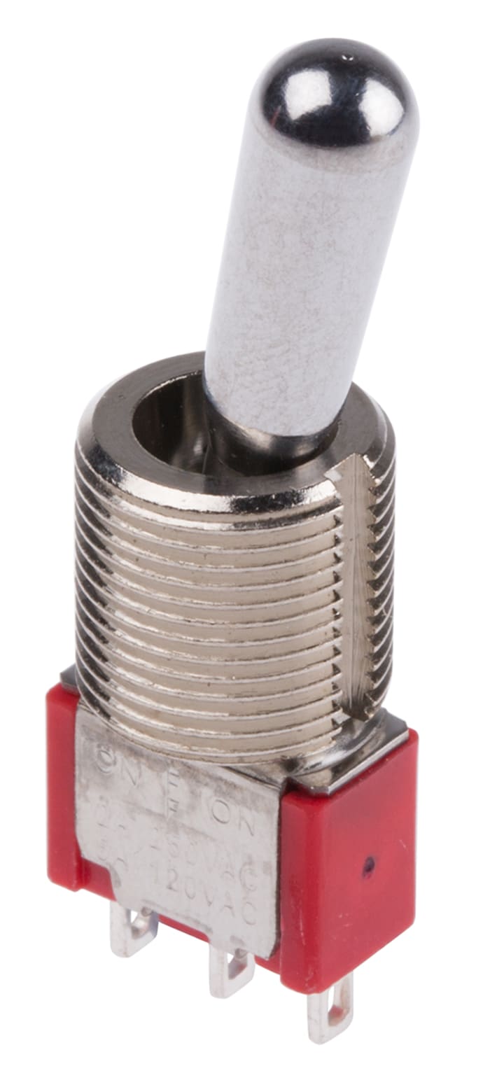 RS PRO Toggle Switch, Panel Mount, On-Off-On, SPDT, Solder Terminal