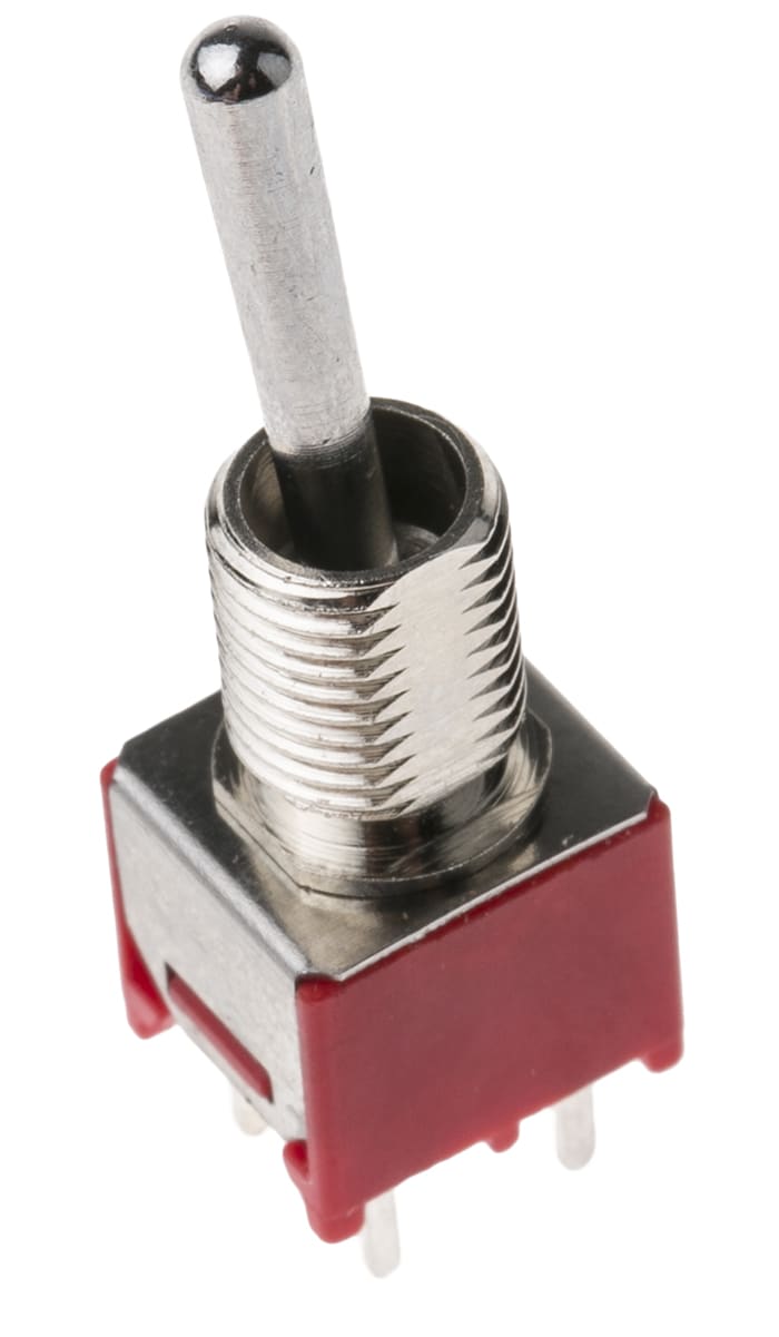 RS PRO Toggle Switch, PCB Mount, On-(On), DPDT, Through Hole Terminal