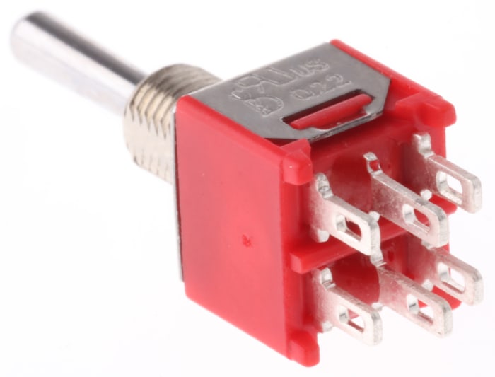 RS PRO Toggle Switch, Panel Mount, On-On-On, DPDT, Solder Terminal