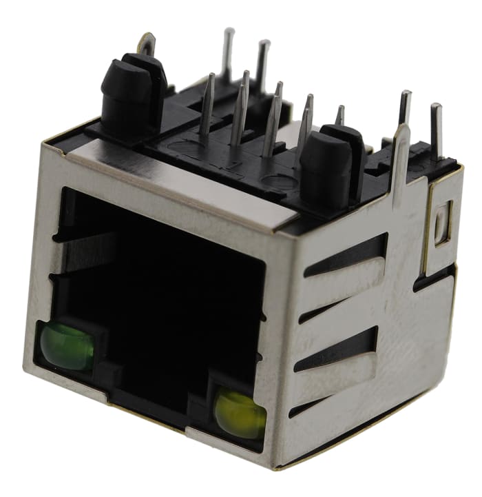 Wurth Elektronik WR-MJ Series Female RJ45 Connector, PCB Mount Right Angle