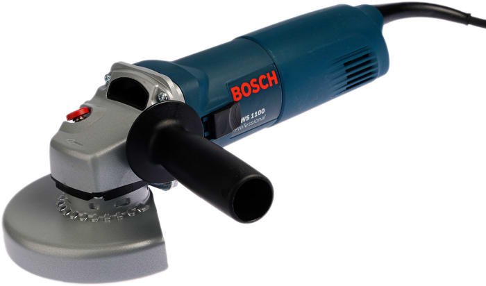 Amoladora angular Bosch GWS 1100 + SDS de 230V 1.1kW, diámetro de disco 125mm, 11000rpm, Euroconector