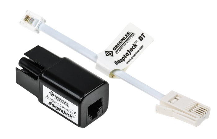 Adaptador de conector macho RJ11 a BT Greenlee para usar con Redes de telecomunicaciones