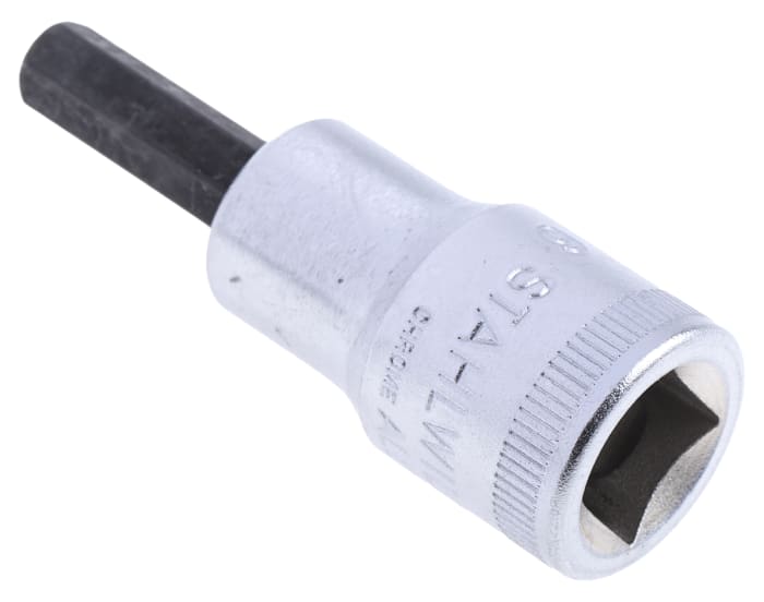 STAHLWILLE 3 8 in Drive Bit Socket Hex Bit 6mm 52 mm Overall Length
