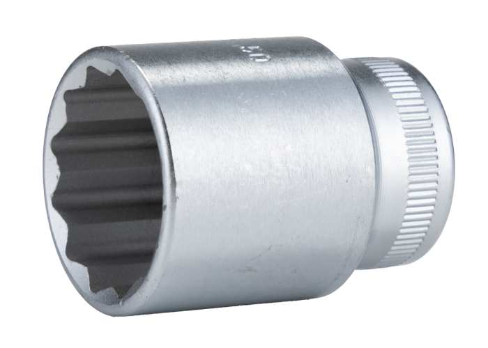 STAHLWILLE 1/2 in Drive 24mm Standard Socket, 12 point, 42 mm Overall Length