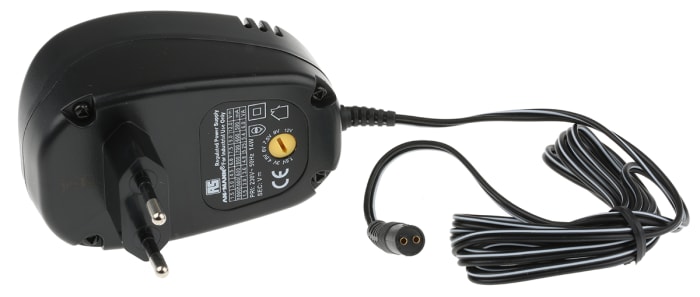 RS PRO 14W AC/DC Adapter 1.5 to 12 V dc, Output, 500 → 1000mA Output